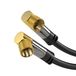 KabelDirekt 1012 coax-kabel 1 m F-type Zwart