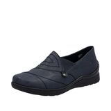 Rieker Dames Loafer Comfort Extra Breed 48961-14 Blauw