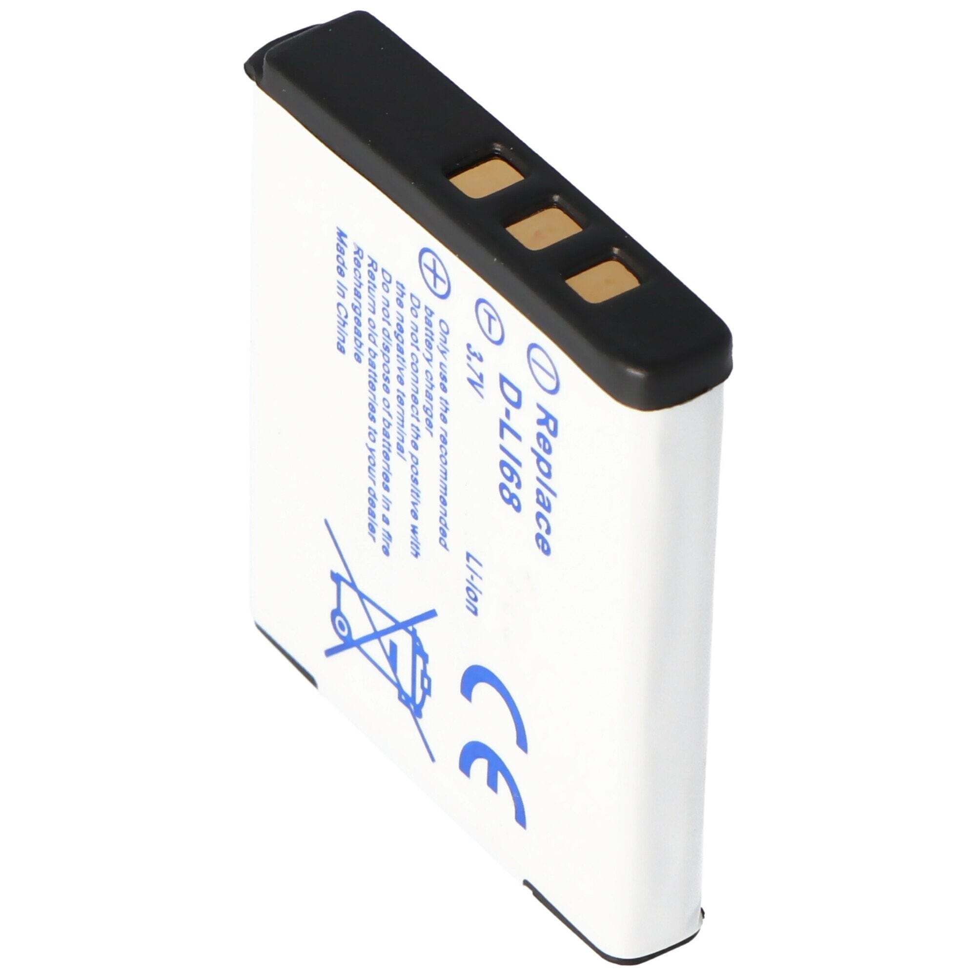 ACCUCELL AccuCell-batterij geschikt voor Pentax D-Li68, Optio A36, S10, S12