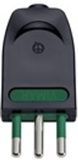 Vimar 00203, S11, Zwart, 2P, 250 V, 10 A
