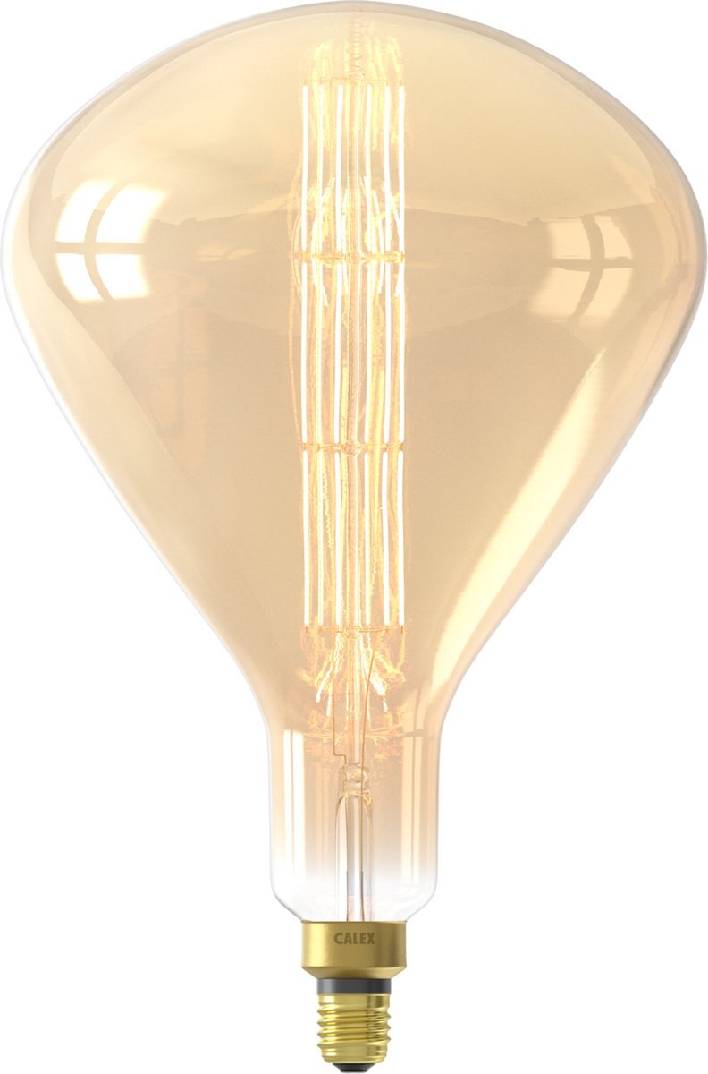 Calex Sydney XXL Gold - E27 LED Lamp - Filament Lichtbron Dimbaar - 7,5W - Warm Wit Licht