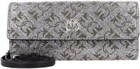 PINKO Love Portemonnee Leer 19.5 cm - Dames - argento