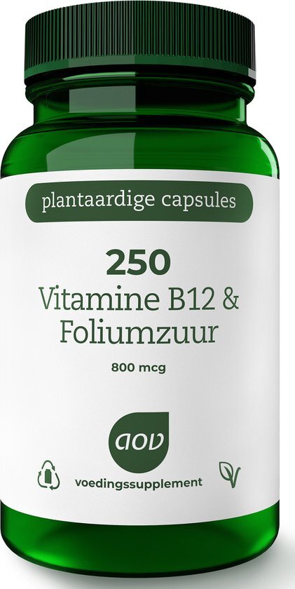 AOV 250 Vitamine B12 & Foliumzuur Vegacaps