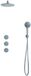 FortiFura Nebbio Opbouw Regendoucheset – Ø30 cm Hoofddouche – RVS Geborsteld