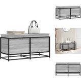 vidaXL Opbergbox met deksel 100x40x51,5 cm bewerkt hout grijs sonoma