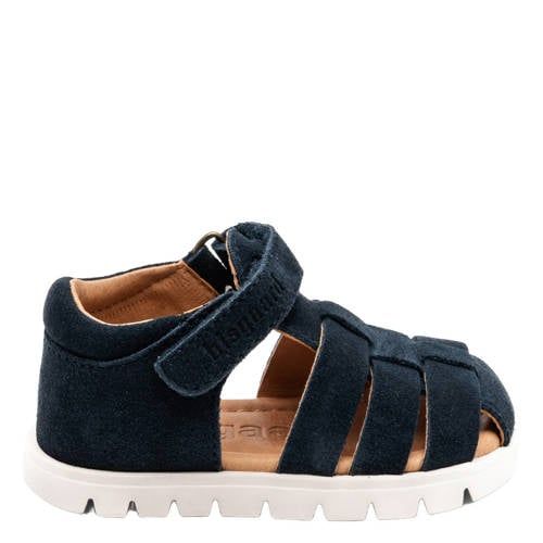 Bisgaard suède sandalen donkerblauw