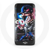 Maniacase Hoesje voor Samsung Galaxy J3 2017 Formule 1 Esteban Ocon F1 Driver