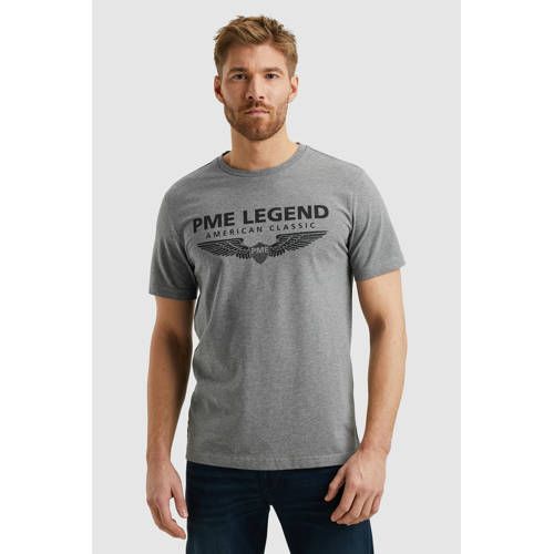 PME Legend regular T-shirt grijs
