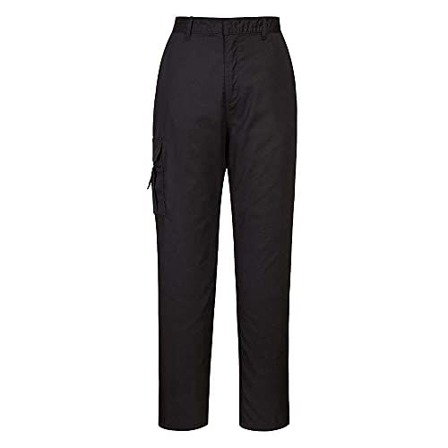 Portwest C099 Women's Combat Trousers, Regular, Size 3XL, Black