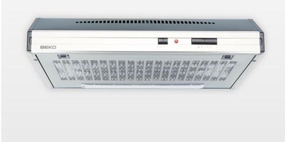 Beko CFB 6432 X Inbouw Afzuigkap - 300 m³/uur - RVS/Wit