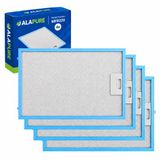 Alapure 4x Metaalfilter voor Electrolux 4055081220 300x253x8mm