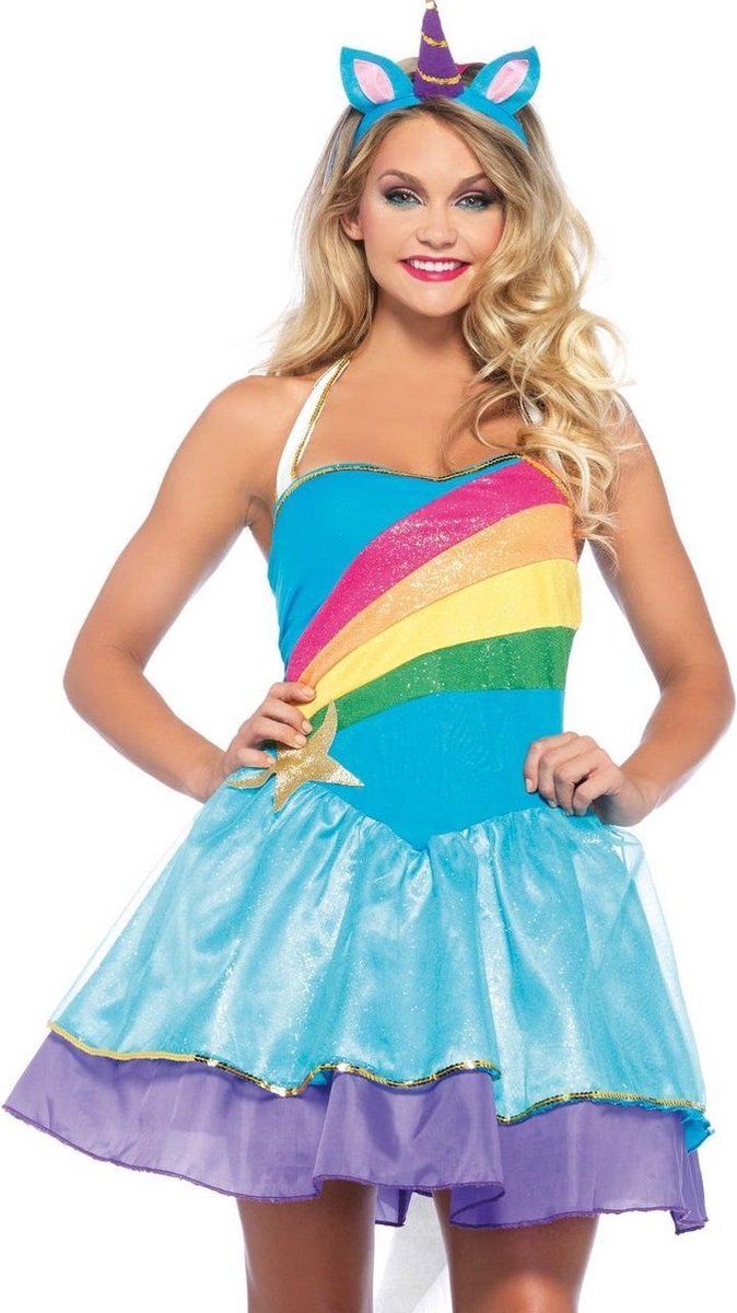 Leg Avenue Unicorn - Blauw - Polyester - EAN: 8402981034647