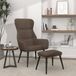 Maison Exclusive fauteuil de relaxation avec repose-pieds, tissu taupe