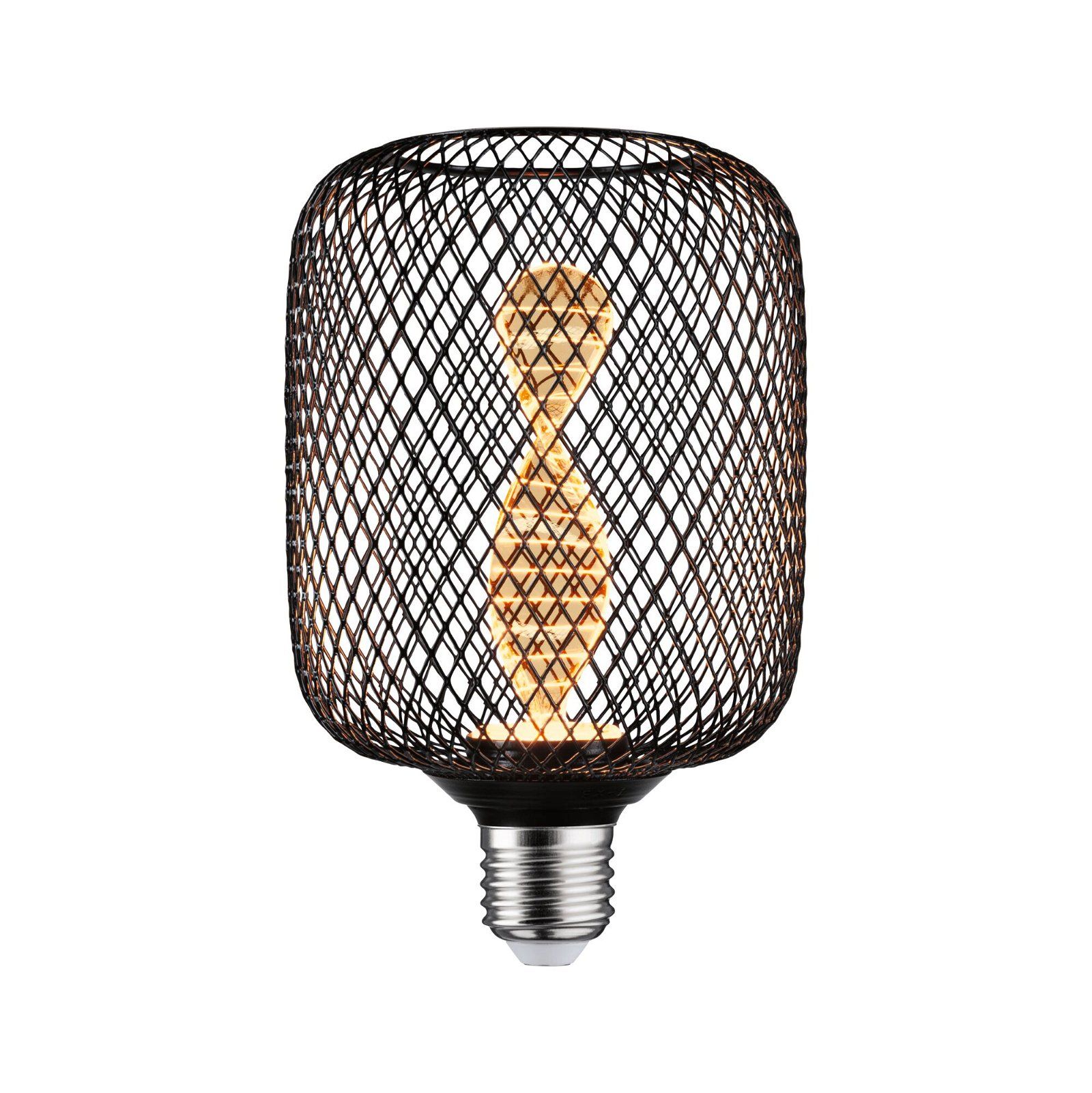 Paulmann Metallic Glow Standaard LED Zyl E27 Helix 3,5W 1800K Zwart