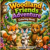 Woodland Friends Adventure Coloring Book
