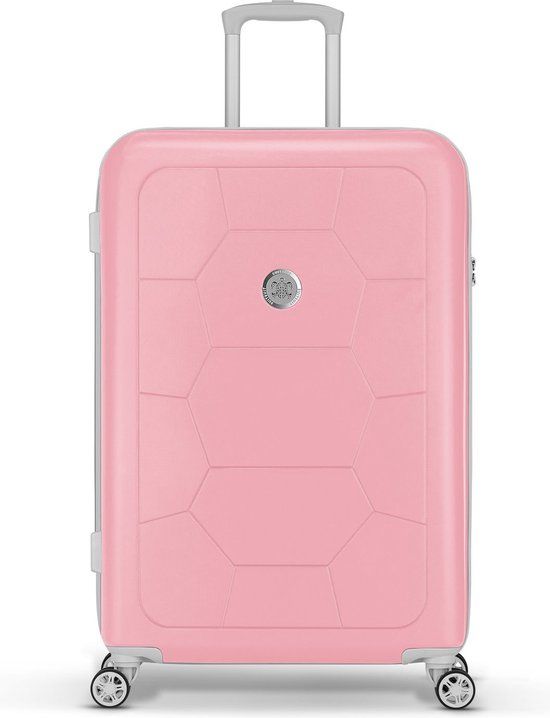SUITSUIT Caretta Pink Lady - 75cm Hardcase Suitcase with Wheels - 94L - Pink