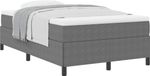 vidaXL Boxspring bed Lichtgrijs 120 x 200 cm Corduroy stof
