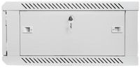 Lanberg 19 Inch Wand Rackkast 4U 600x600 mm Flat Pack met Glazen Deur Grijs V2
