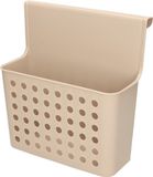 Plasticforte Badkamerrekje - taupe - douche opbergmandje - 26x24 cm
