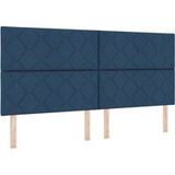 Tête de lit bleu 200 cm tissu
