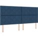 Tête de lit bleu 200 cm tissu