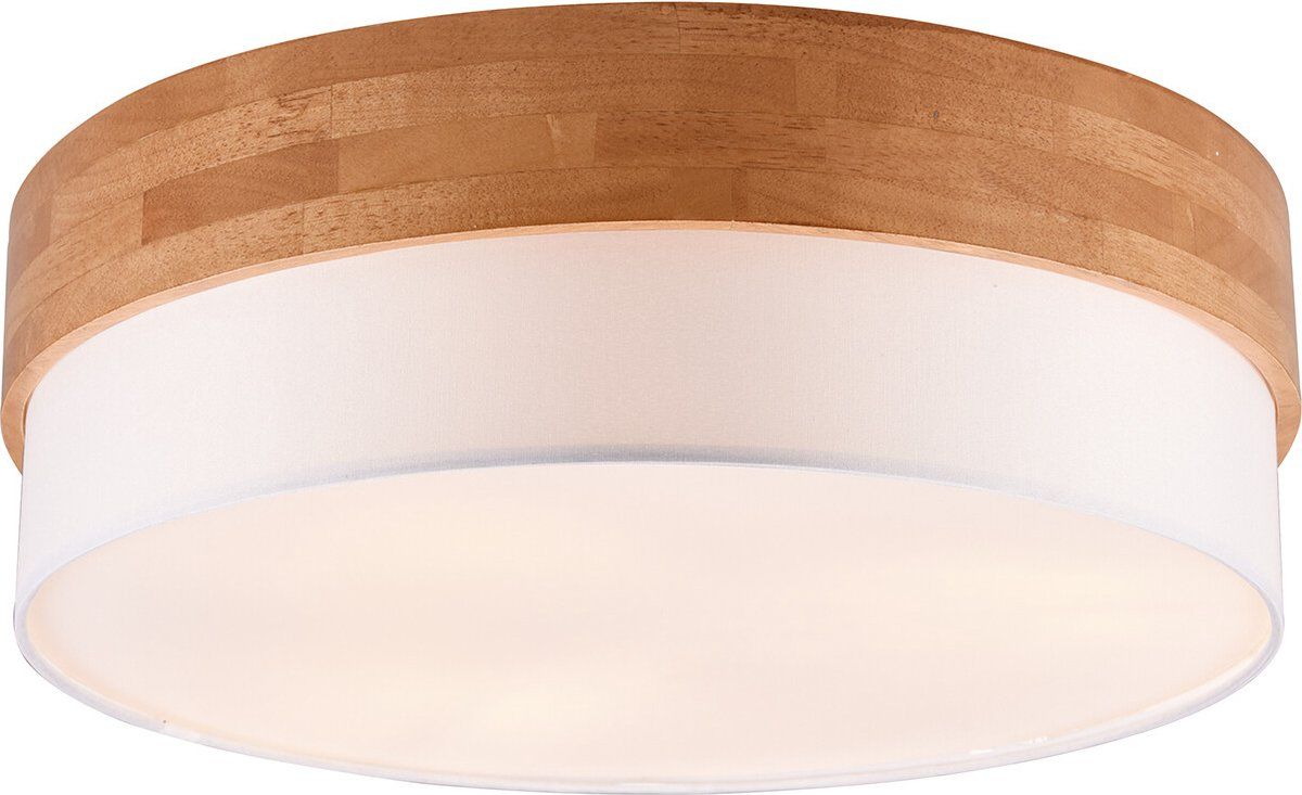 TRIO LEUCHTEN LED Plafondlamp - 3-lichts - Rond - Nikkel/Wit - Aluminium - E14