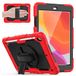 HUEZOE Beschermhoes compatibel met iPad 10,2 inch model 2021/2020/2019, schokbestendige beschermhoes voor de hele behuizing voor iPad 9/8/7 generatie, rood