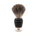 Edwin Jagger 81SB586AMZ Imitatie Ebbenhout & Nikkel Classic Pure Badger Scheerkwast voor Scheercrème of Zeep voor Mannen (Zwart)