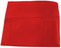 Velilla Korte schort, rood, polyester, katoen, effen, one size