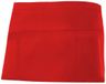 Velilla Korte schort, rood, polyester, katoen, effen, one size