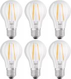 Osram 6 stuks LED Dag/Nacht sensorlamp E27 4W 470lm 4000K Niet dimbaar A60