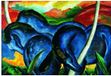 Your Decoration B.V. Kunstdruk Franz Marc - Die großen blauen Pferde 71x56cm