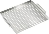 Michelino Grillmand van roestvrij staal, 40 x 29 x 3,5 cm