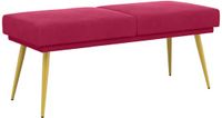 vidaXL Dubbel-laags bank Wijnrood 120 x 45 x 46 cm fluweel