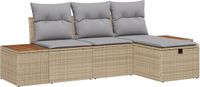 vidaXL Tuinbank Beige Polywood