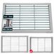 KOTARBAU Gegalvaniseerde Metalen Deurmat 50x34 cm - Robuust en Duurzaam