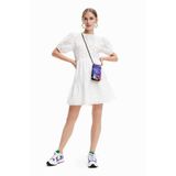 Desigual robe dos ouvert blanc
