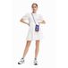 Desigual robe dos ouvert blanc