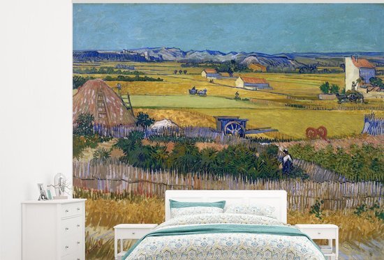 Nr1Wallpaper Behang - Fotobehang De oogst - Vincent van Gogh - Breedte 375 cm x hoogte 300 cm