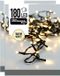 Merkloos Kerstverlichting - 2x - warm wit - 180 led lampjes - 14 meter - zwart snoer - buiten