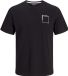 JACK & JONES JJVERNER TEE SS CREW NECK T-shirt Homme Noir S
