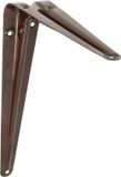 AMIG Plankdrager/planksteun van metaal - gelakt bruin - H175 x B150 mm