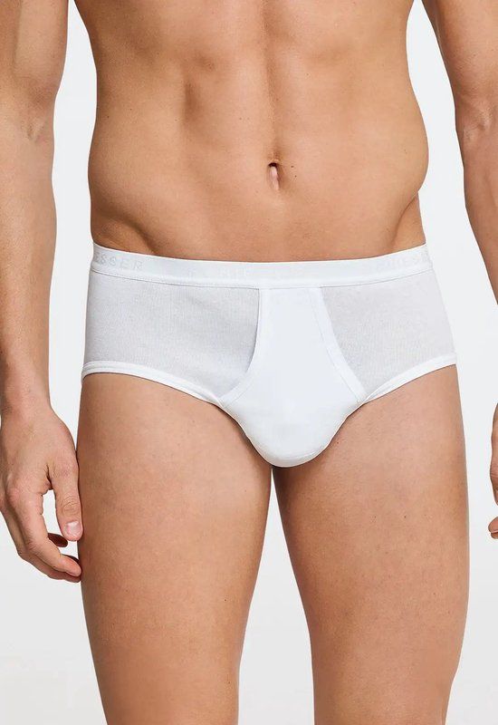 Schiesser Original Feinripp Slip 2-Pack - Men - White - XXL