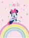 Disney Minnie Mouse Fleece deken Rainbow - 100 x 140 cm - Roze