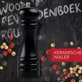 FM Fackelmann Handmatige zwarte pepermolen 18 cm FM Professional Divers