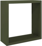 vidaXL Haardhoutrek 100x40x100 cm staal groen