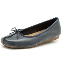 Clarks Ballerinas Vrouwen Leer Blauw Maat 36
