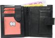 Portefeuille en cuir nappa Portefeuille combiné - sélection : Portefeuille en cuir nappa avec fermoir extérieur noir 4