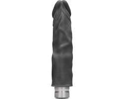 RealRock - Skin 8\" / 20 cm Realistic Vibrating Dildo - Black