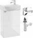 Stamar lavabo avec meuble bas, modèle suspendu, 40 x 22 cm, blanc, brillant
